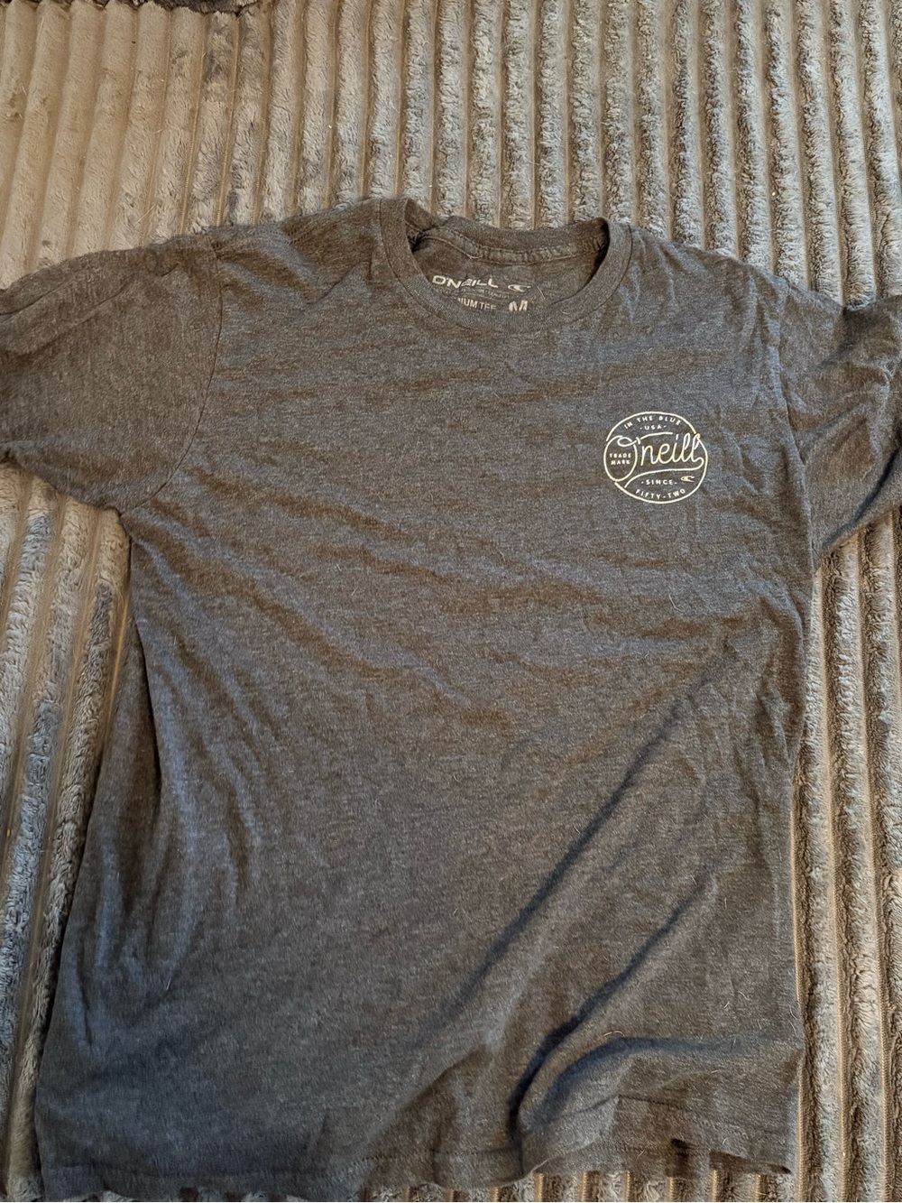 O'Neill Men's Charcoal Gray Short-Sleeve Logo Tee